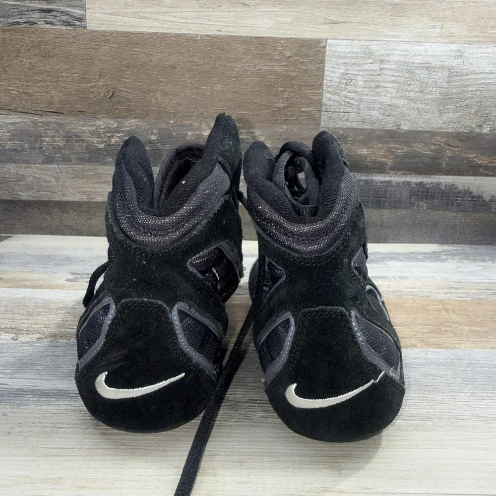 Vintage Rare Nike SpeedSweep Black Mens Size 7.5 Wrestling Lace Shoes 304271-011